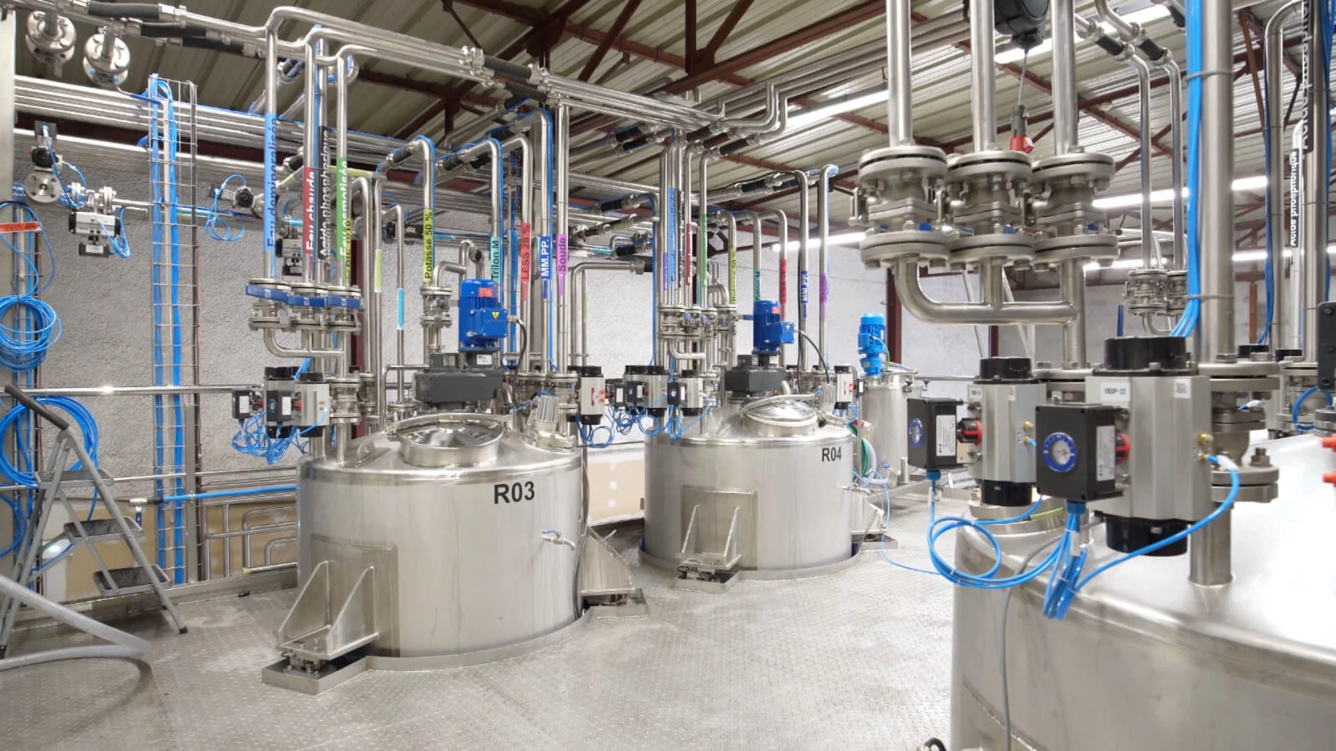 Químicos especiales para el tratamiento de superficies de aceros inoxidables